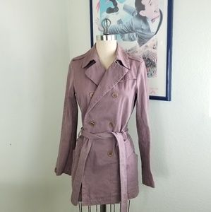 Comptoir Des Cotonniers Light Purple Trench Coat